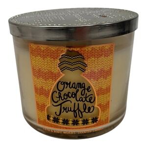 Authentic Bath & Body Works 3-wick scented candle in Orange Chocolate Truffle.